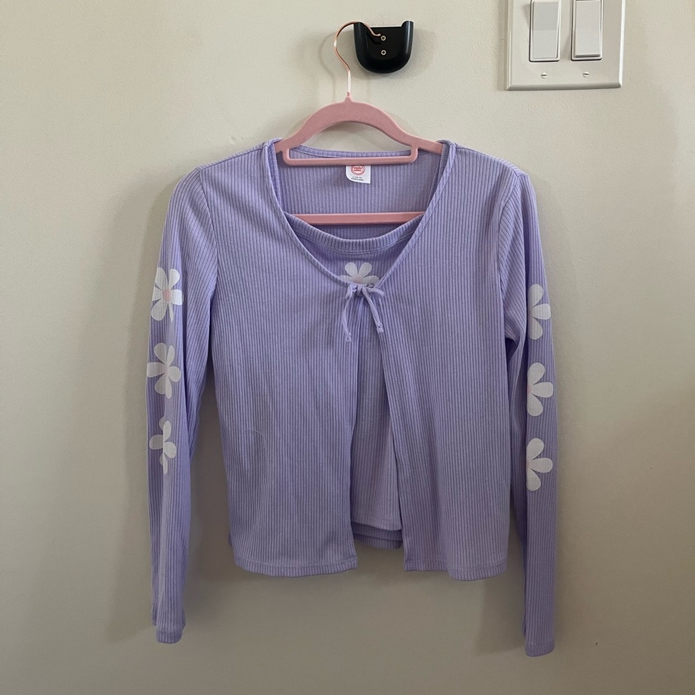 Wonder Nation 2pc Floral Cardigan & Tank Set